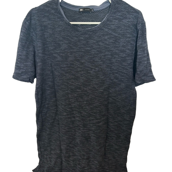 Simons Other - Simons Men's Short Sleeve Heathered Navy Shirt
